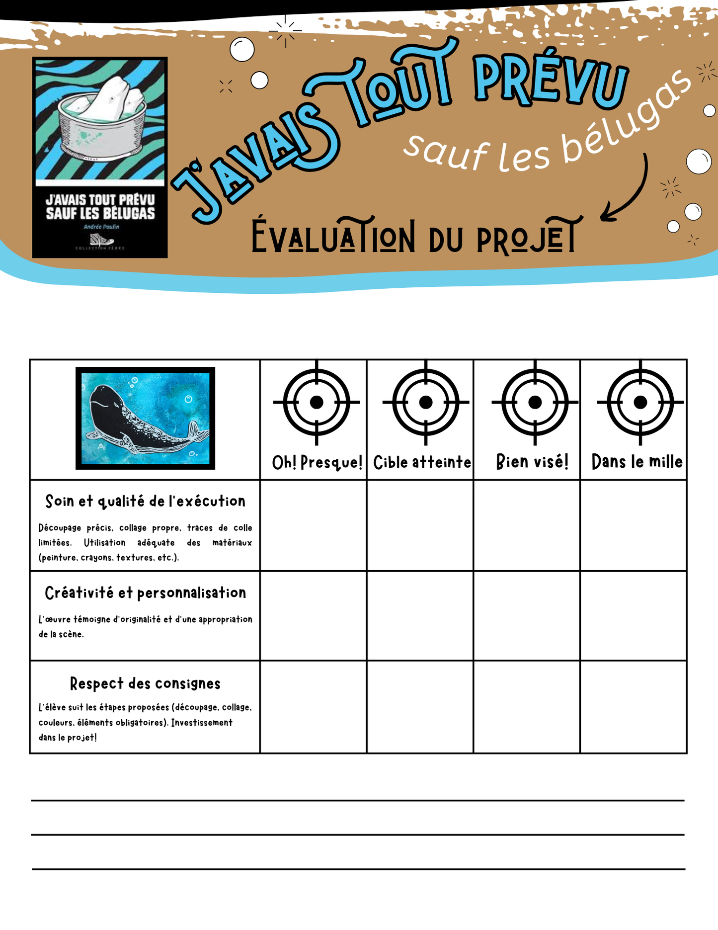 ARTS - J'avais tout prévu sauf les bélugas