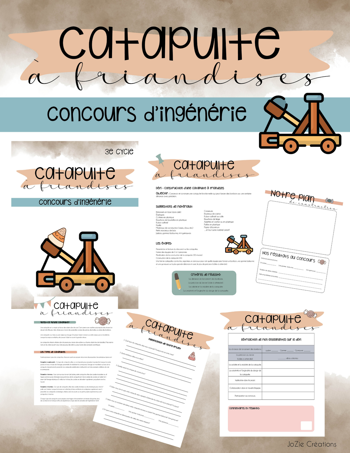 Défi d'ingénierie - La catapulte à friandises