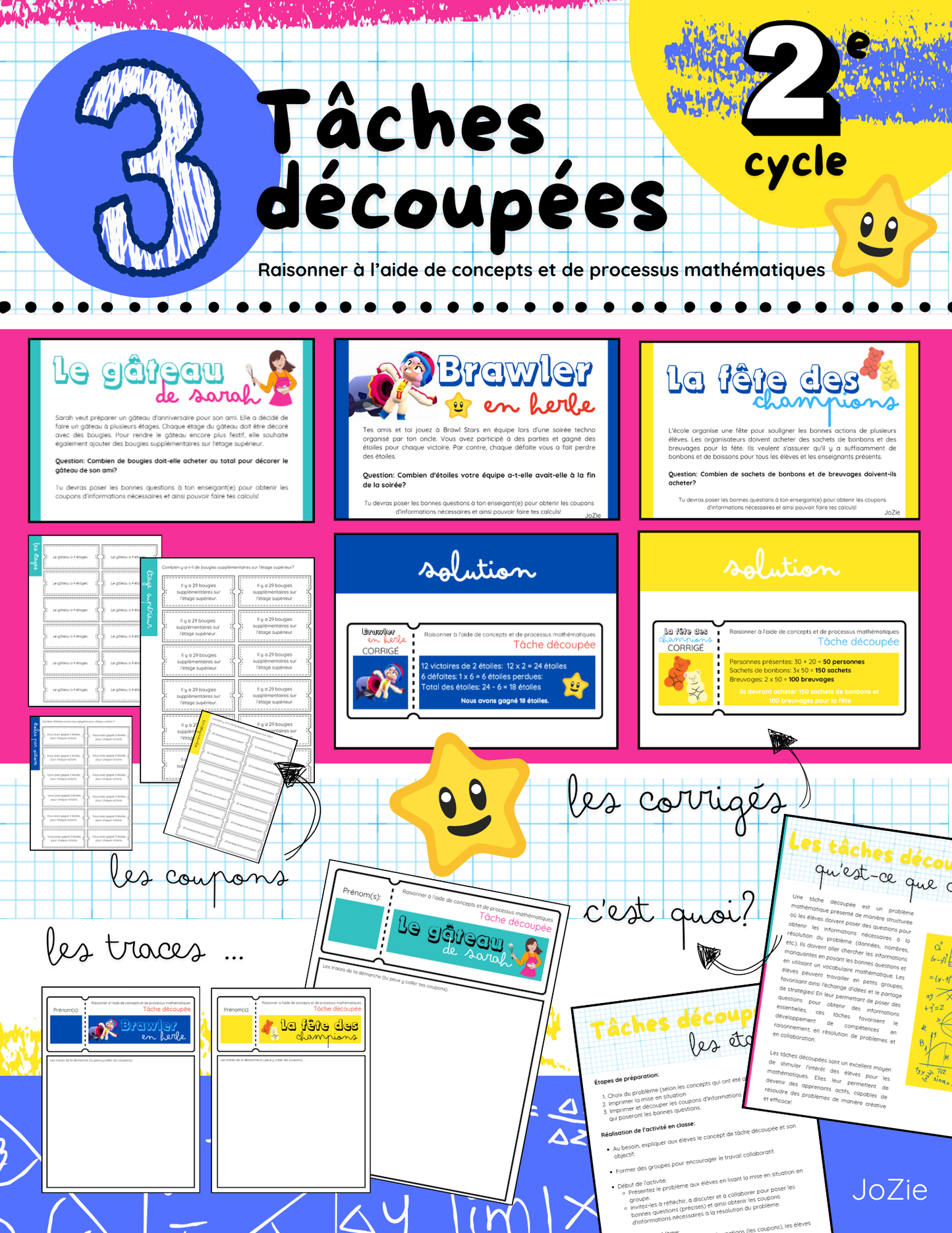 2e cycle Raisonner - 3 tâches découpées