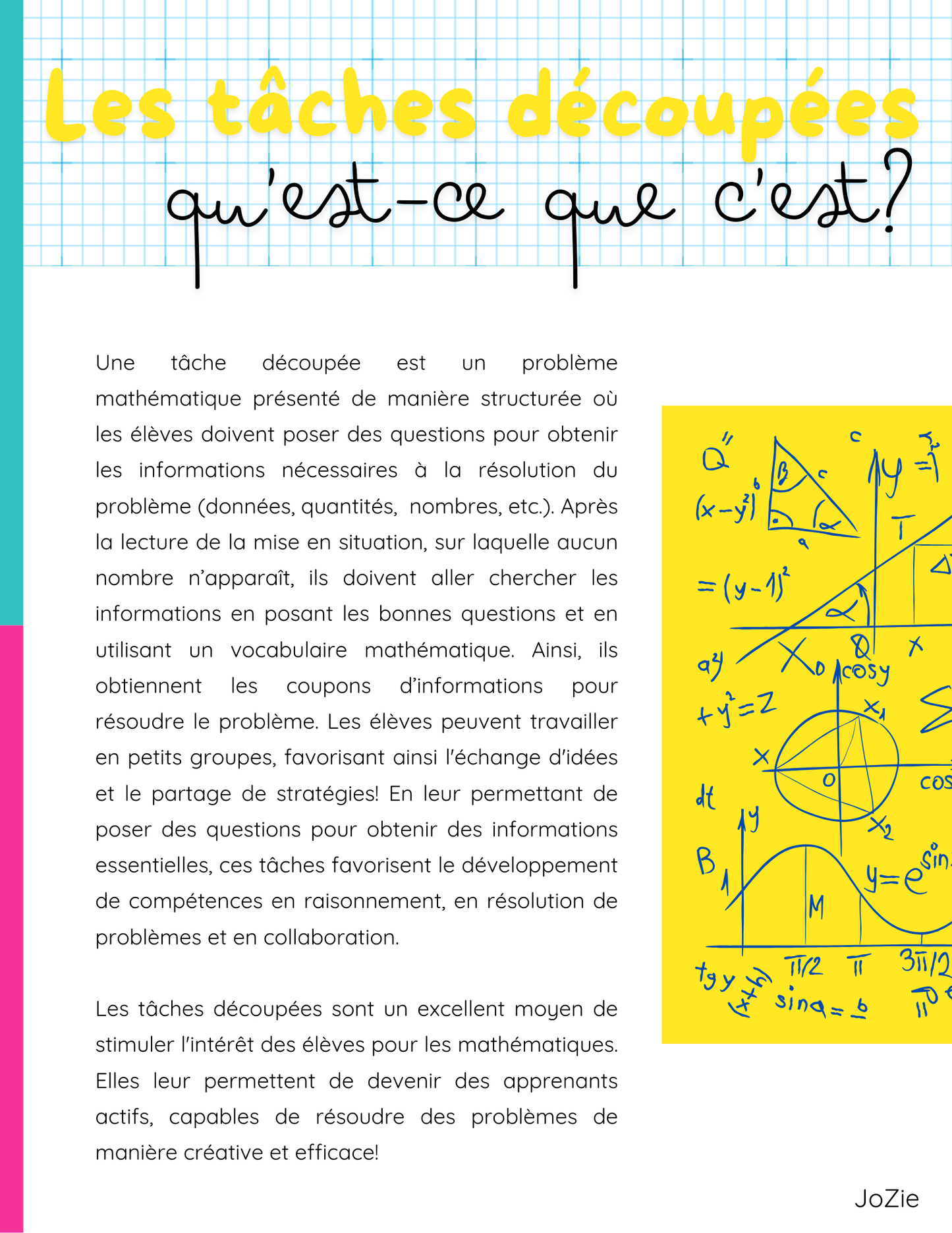 2e cycle Raisonner - 3 tâches découpées