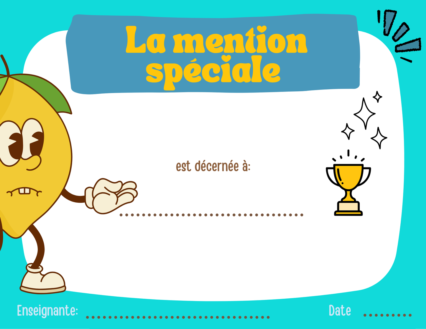 Mentions spéciales - Prix Citron