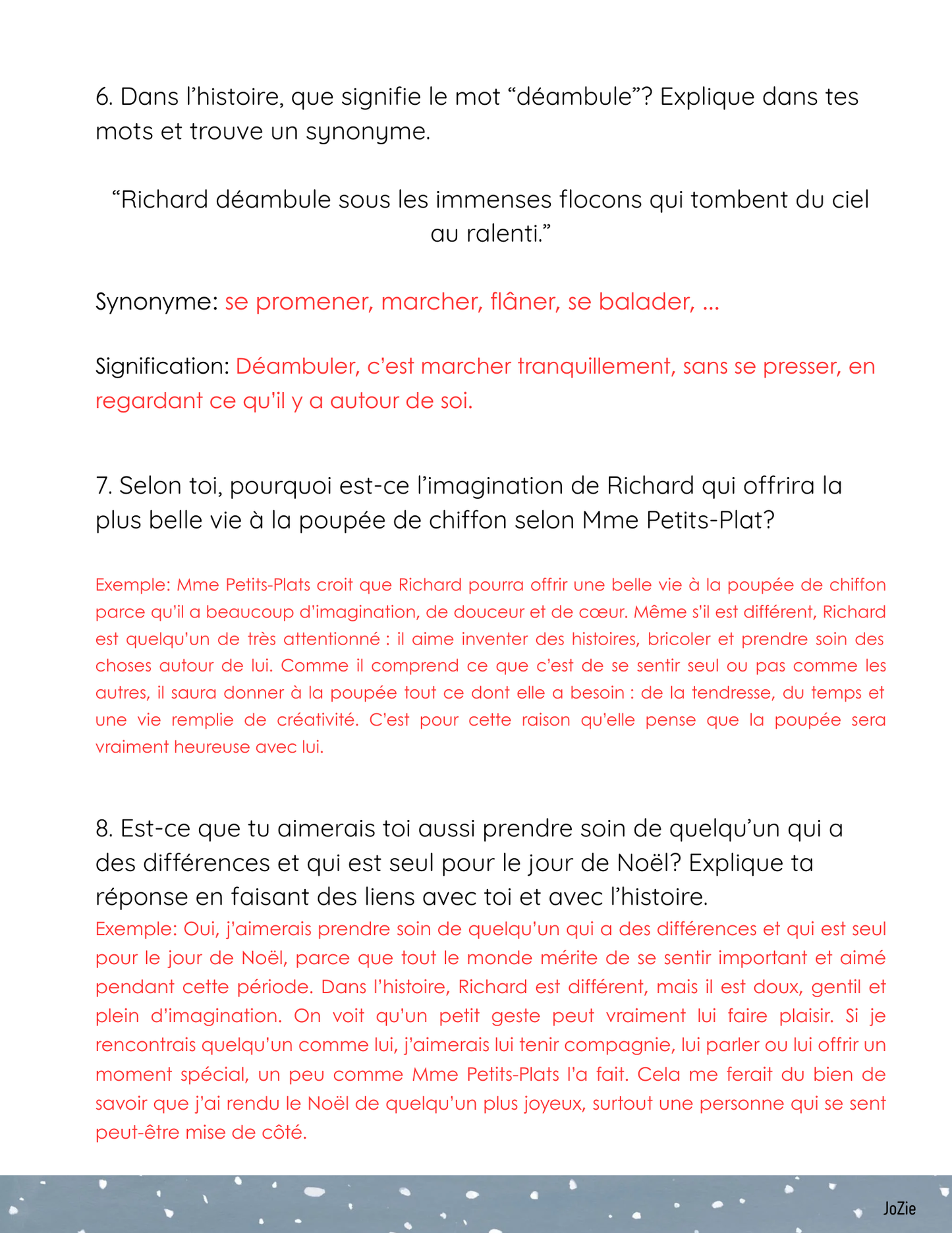 Soda Mousse - Compréhension de lecture faite par l'adulte