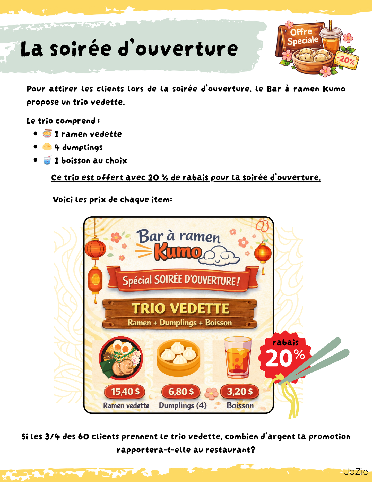 3 Raisonner 3e cycle - KUMO bar à Ramen