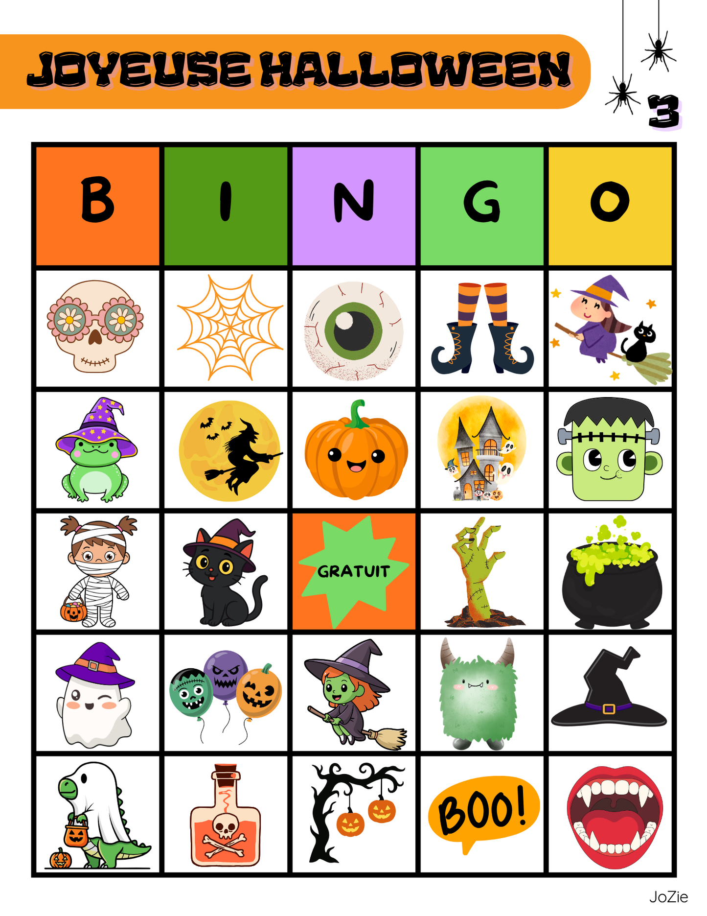 Bingo interactif - HALLOWEEN