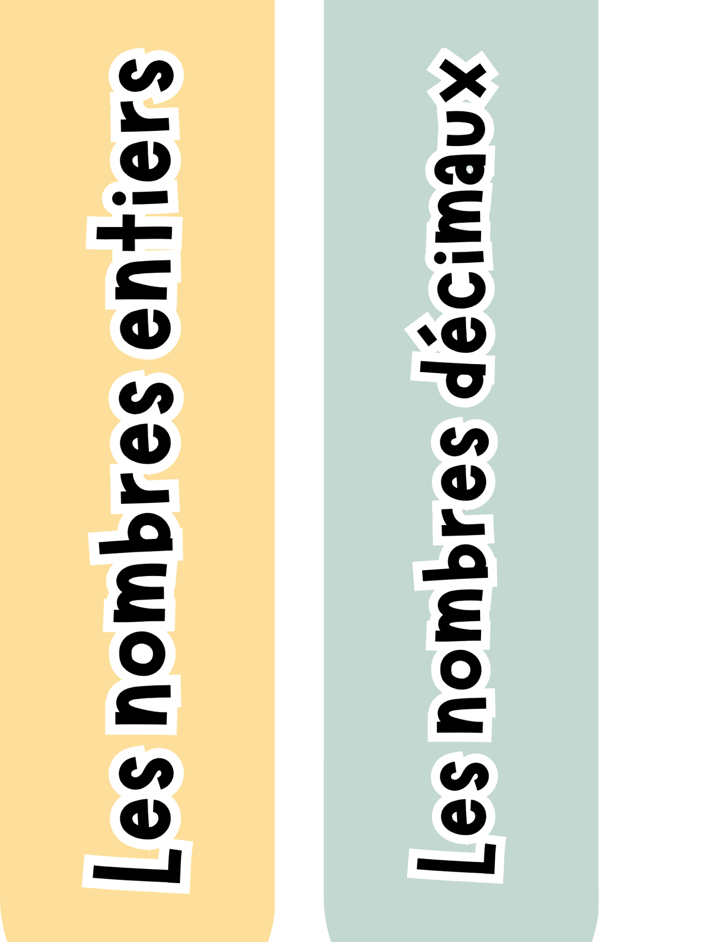 Tableau de numération géant + outil élève