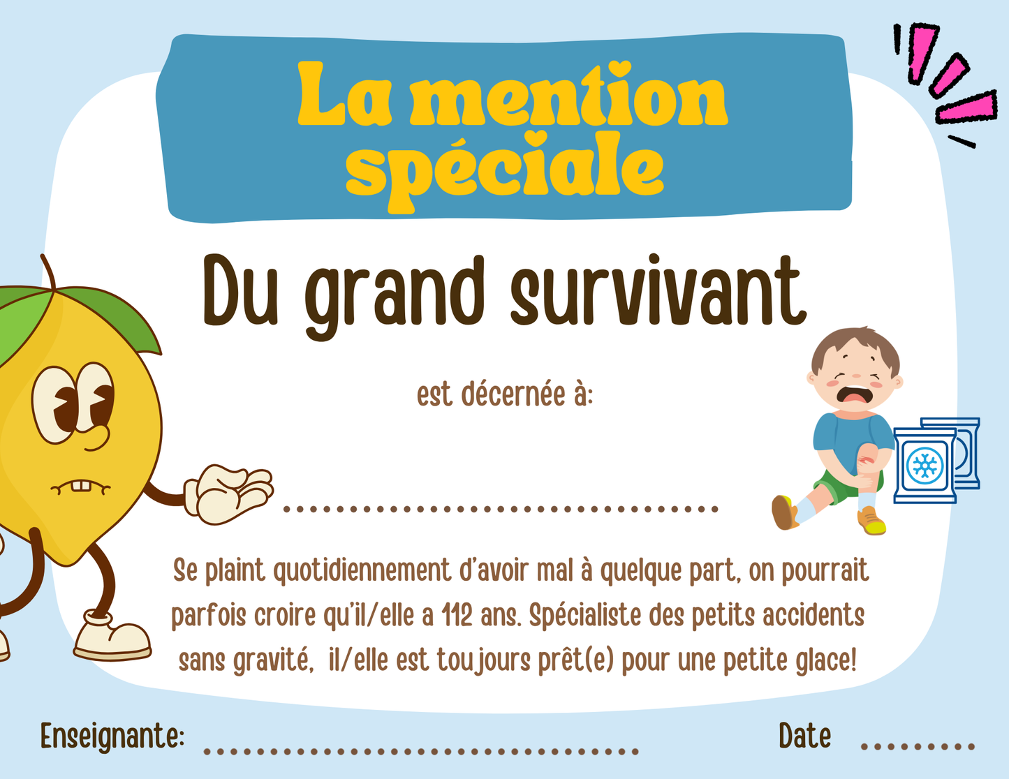 Mentions spéciales - Prix Citron