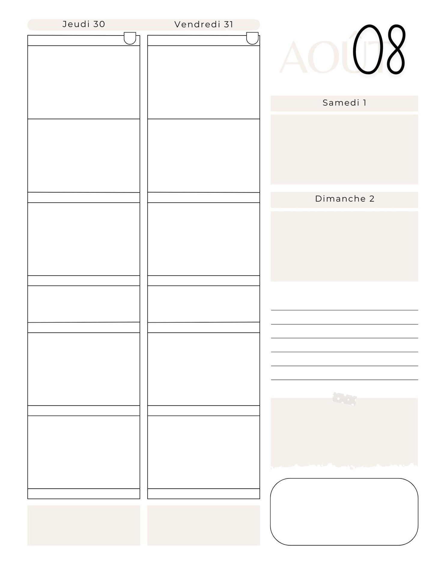 5 périodes (3am+2pm)