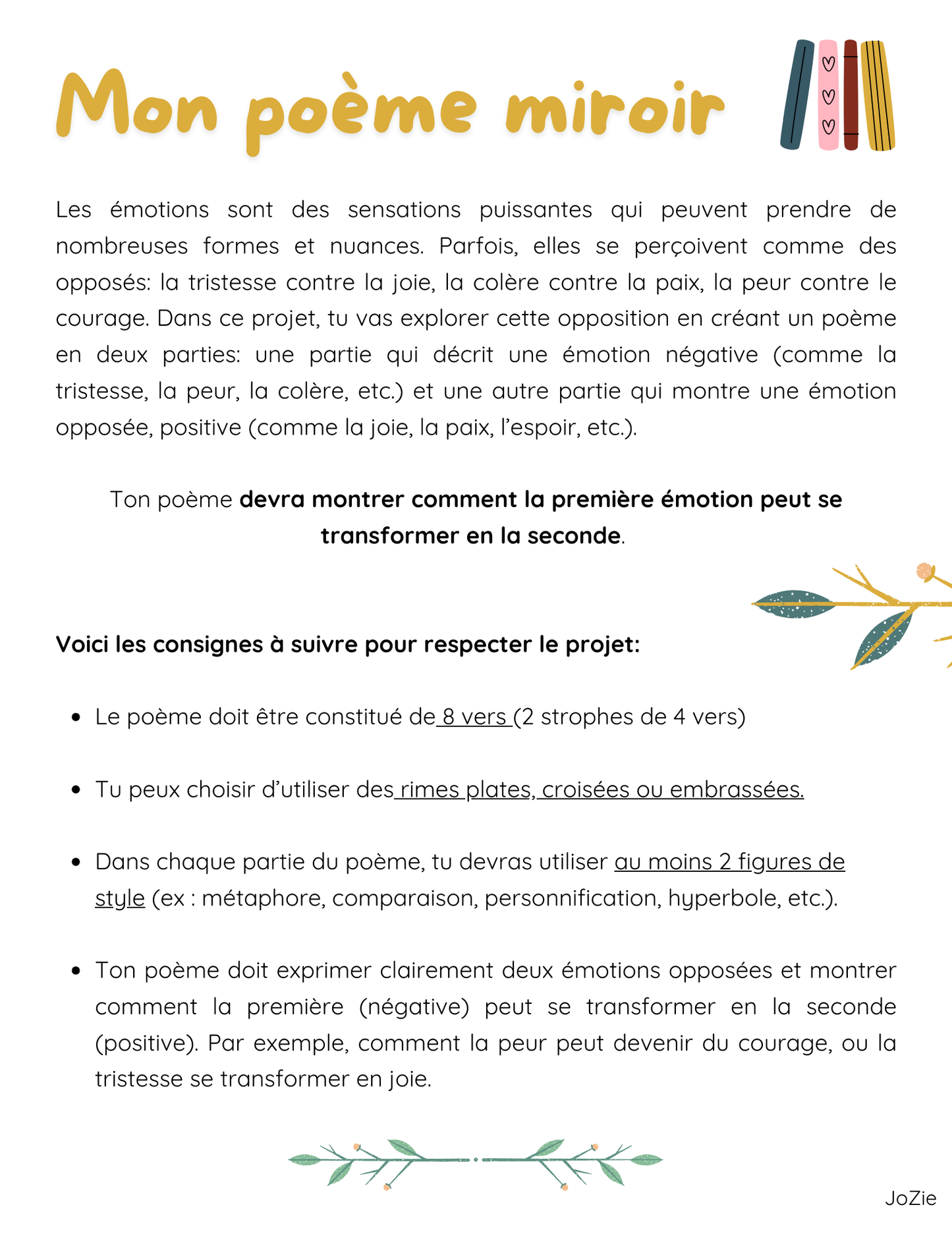 La poésie - Dossier complet