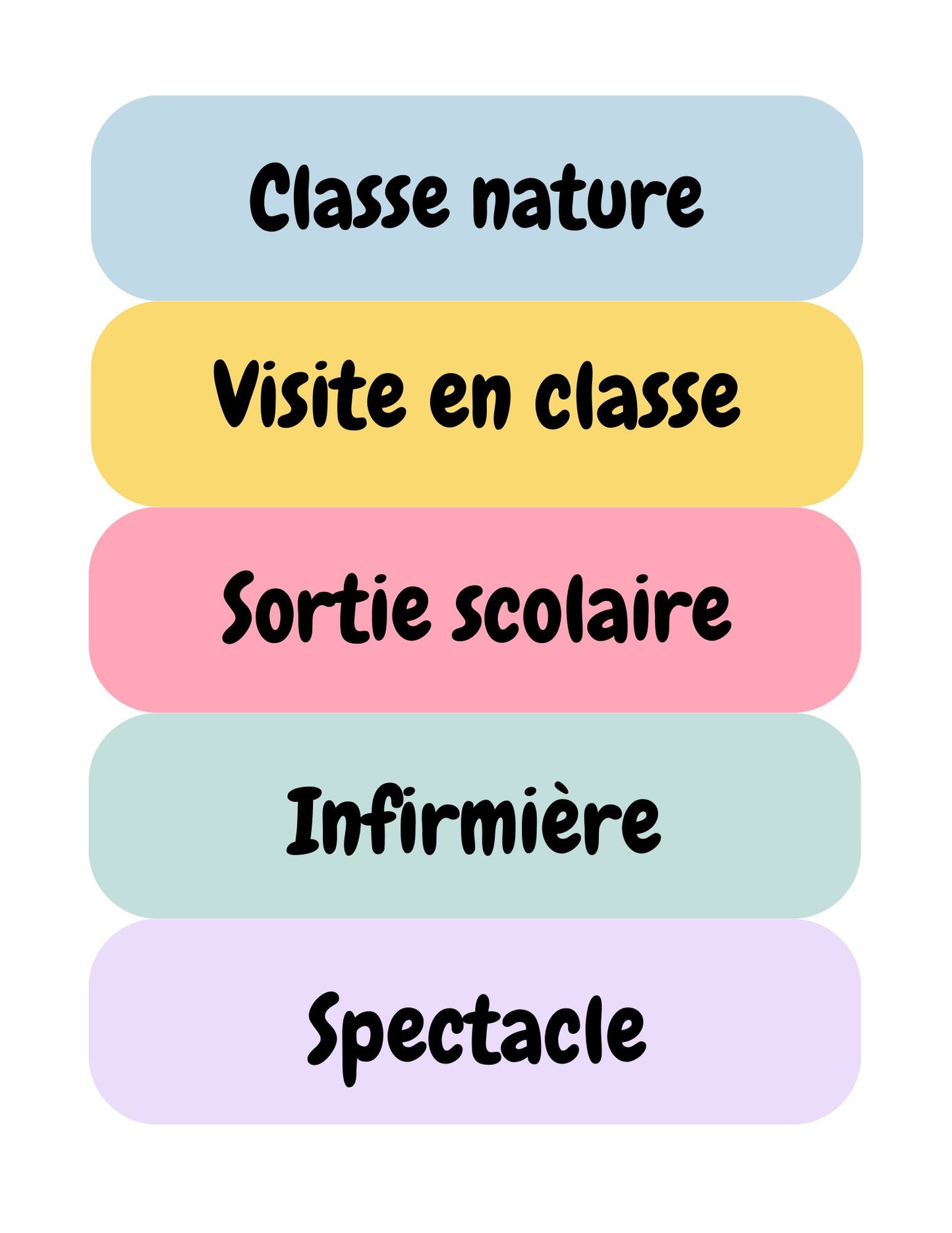 Ensemble d'affichage - Groovy Pastel