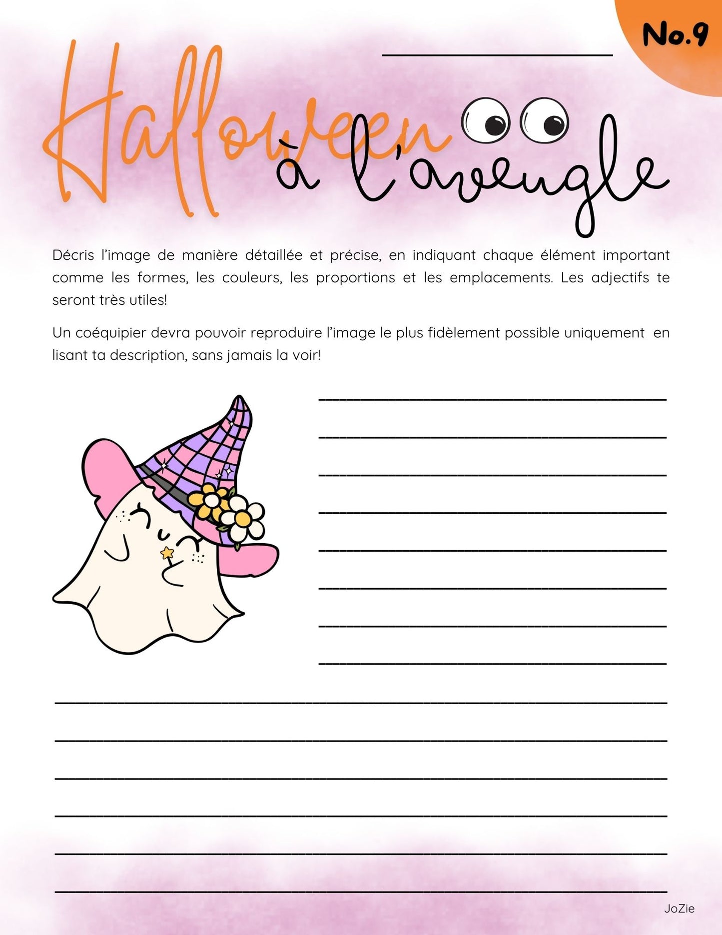 Écriture - Halloween à l'aveugle
