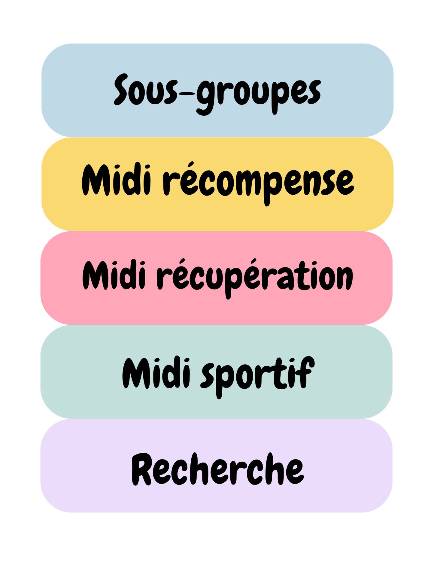 Ensemble d'affichage - Groovy Pastel