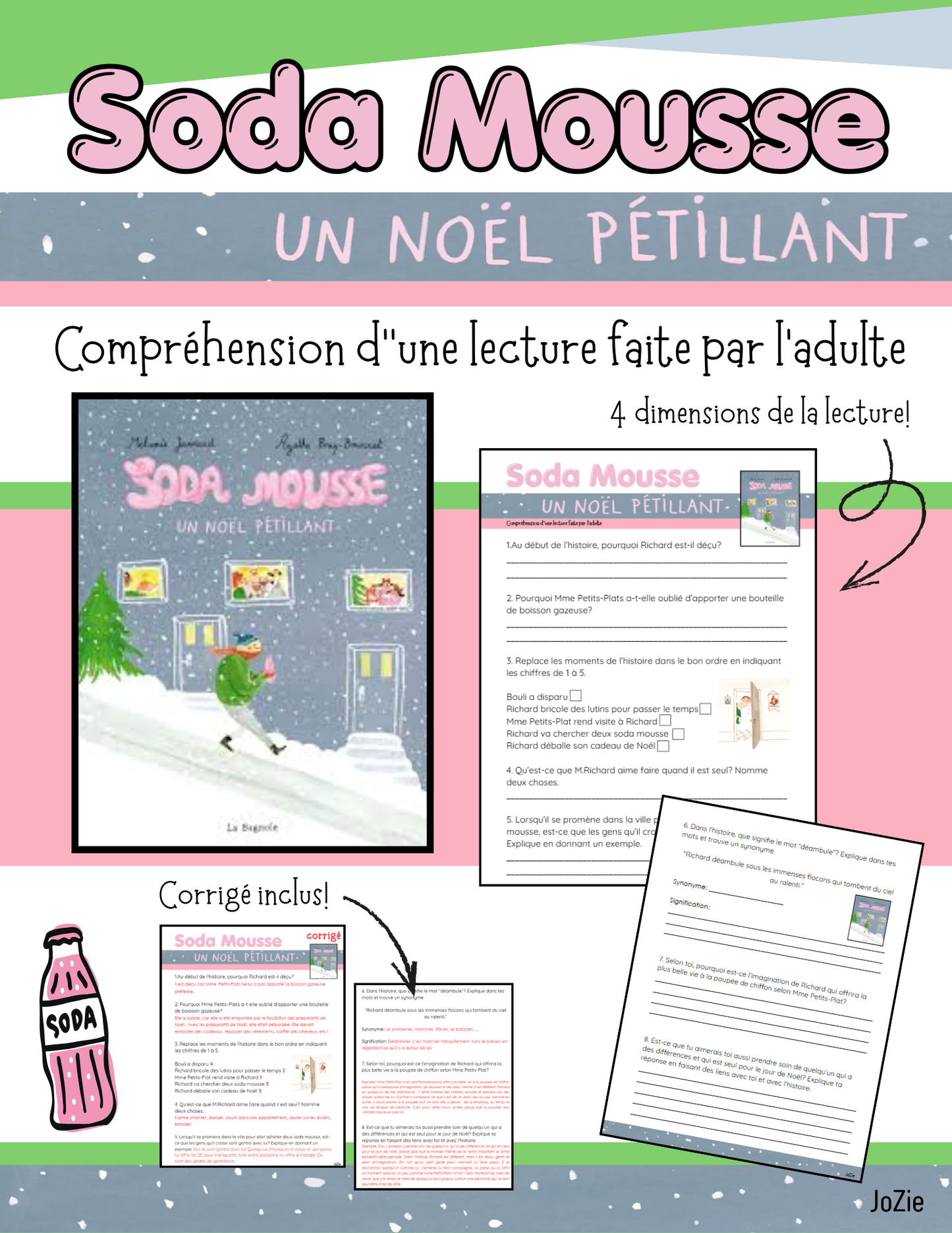 Soda Mousse - Compréhension de lecture faite par l'adulte