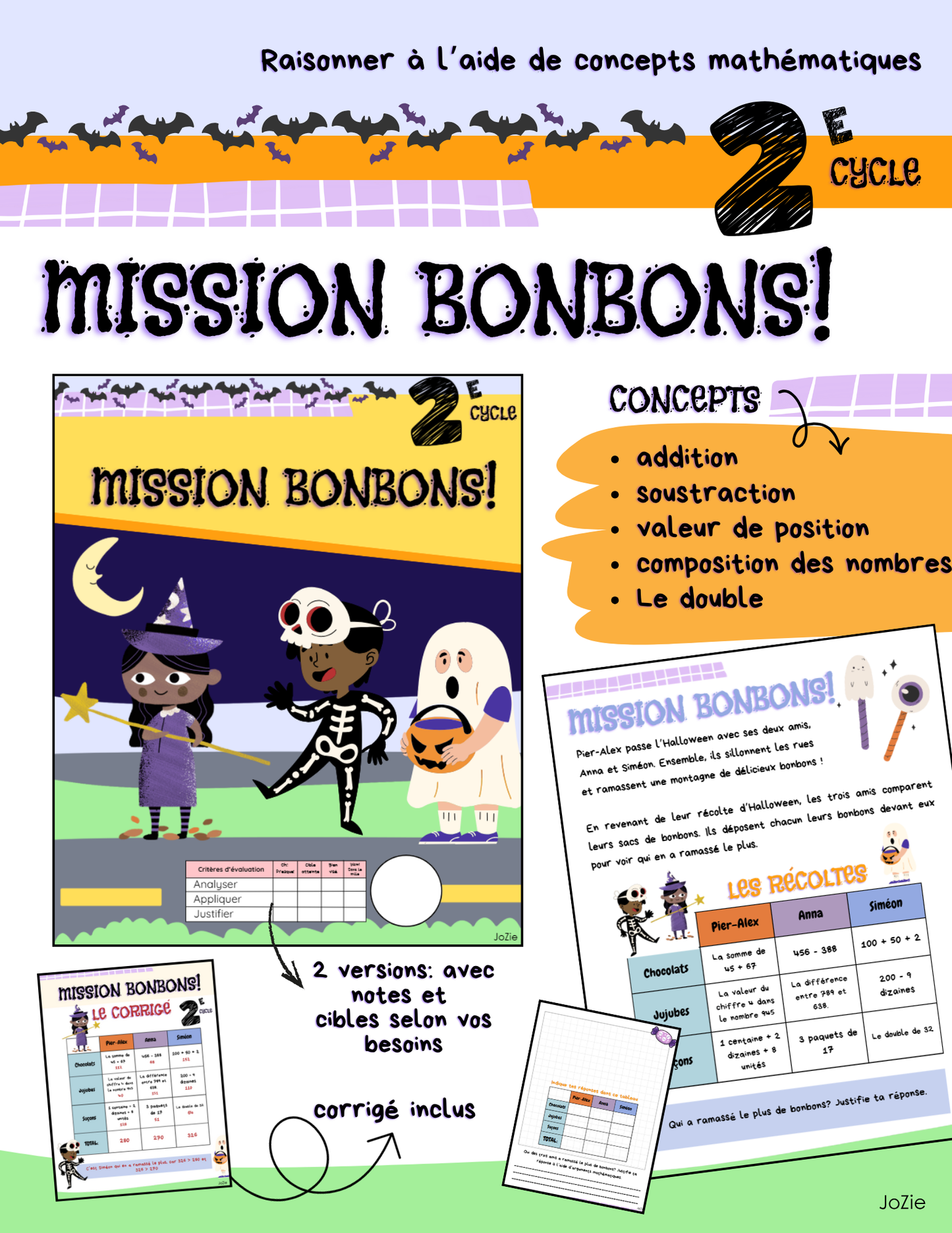 Mission bonbons! - Raisonner 2e cycle