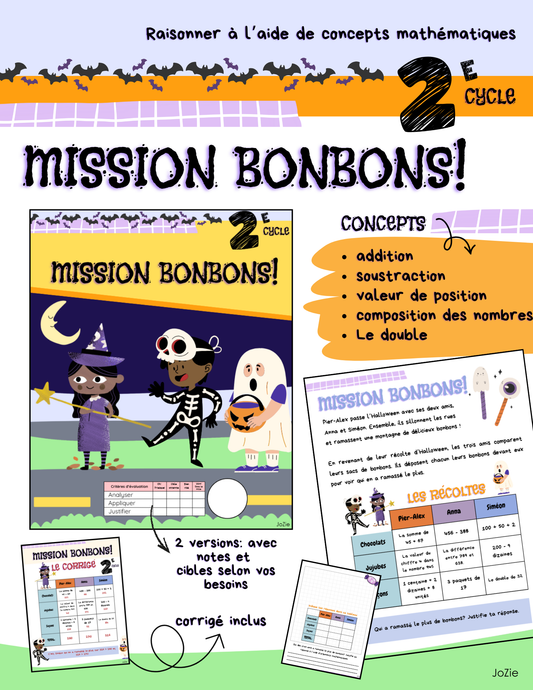 Mission bonbons! - Raisonner 2e cycle