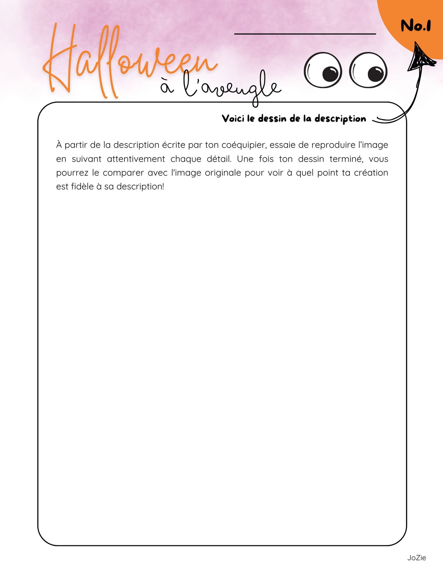 Écriture - Halloween à l'aveugle