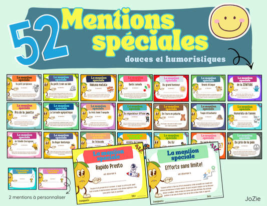 Mentions spéciales - Prix Citron