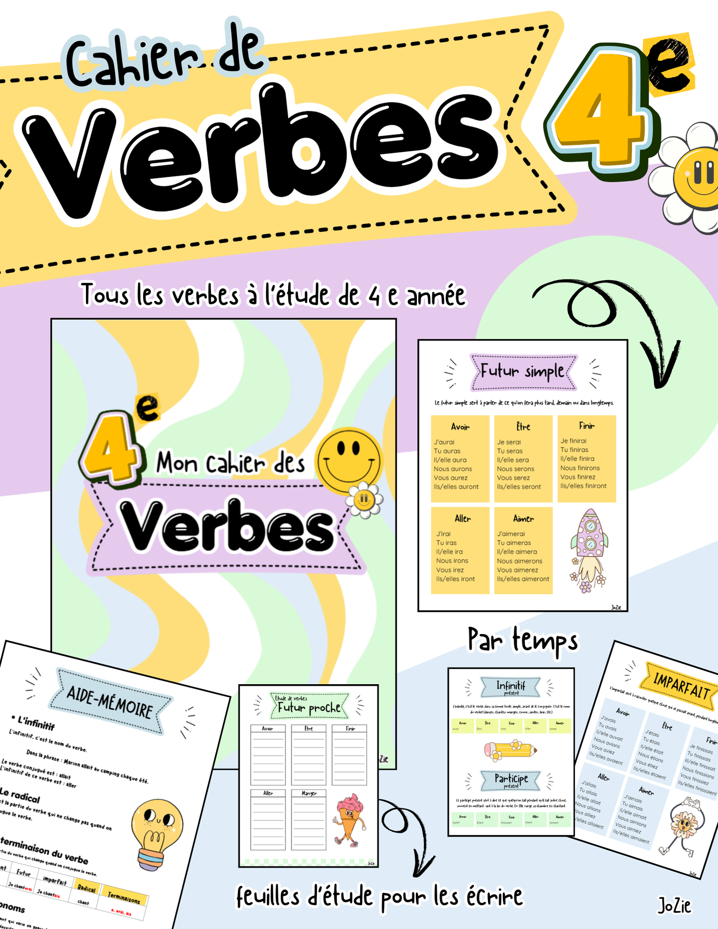 Cahier des verbes 4e année