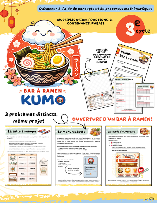 3 Raisonner 3e cycle - KUMO bar à Ramen