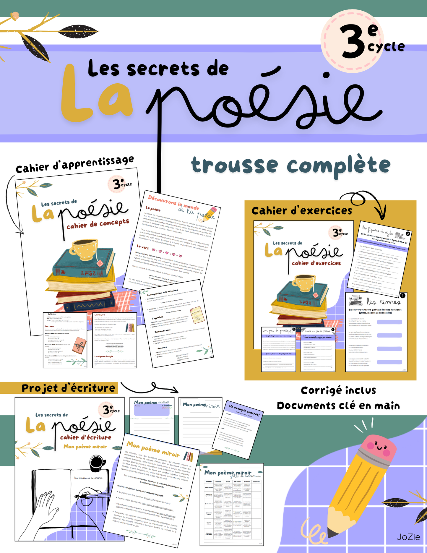 La poésie - Dossier complet
