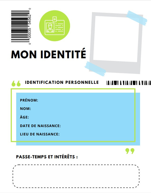 CCQ- Ma carte d'identité