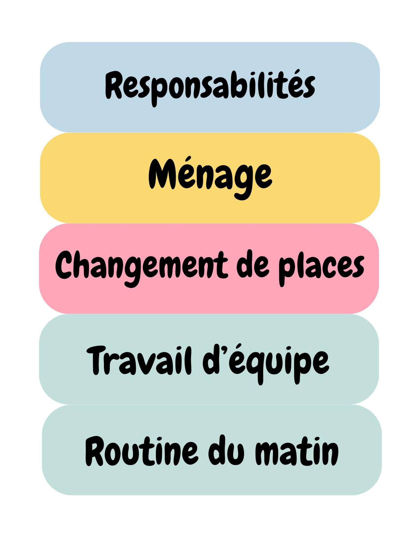 Ensemble d'affichage - Groovy Pastel