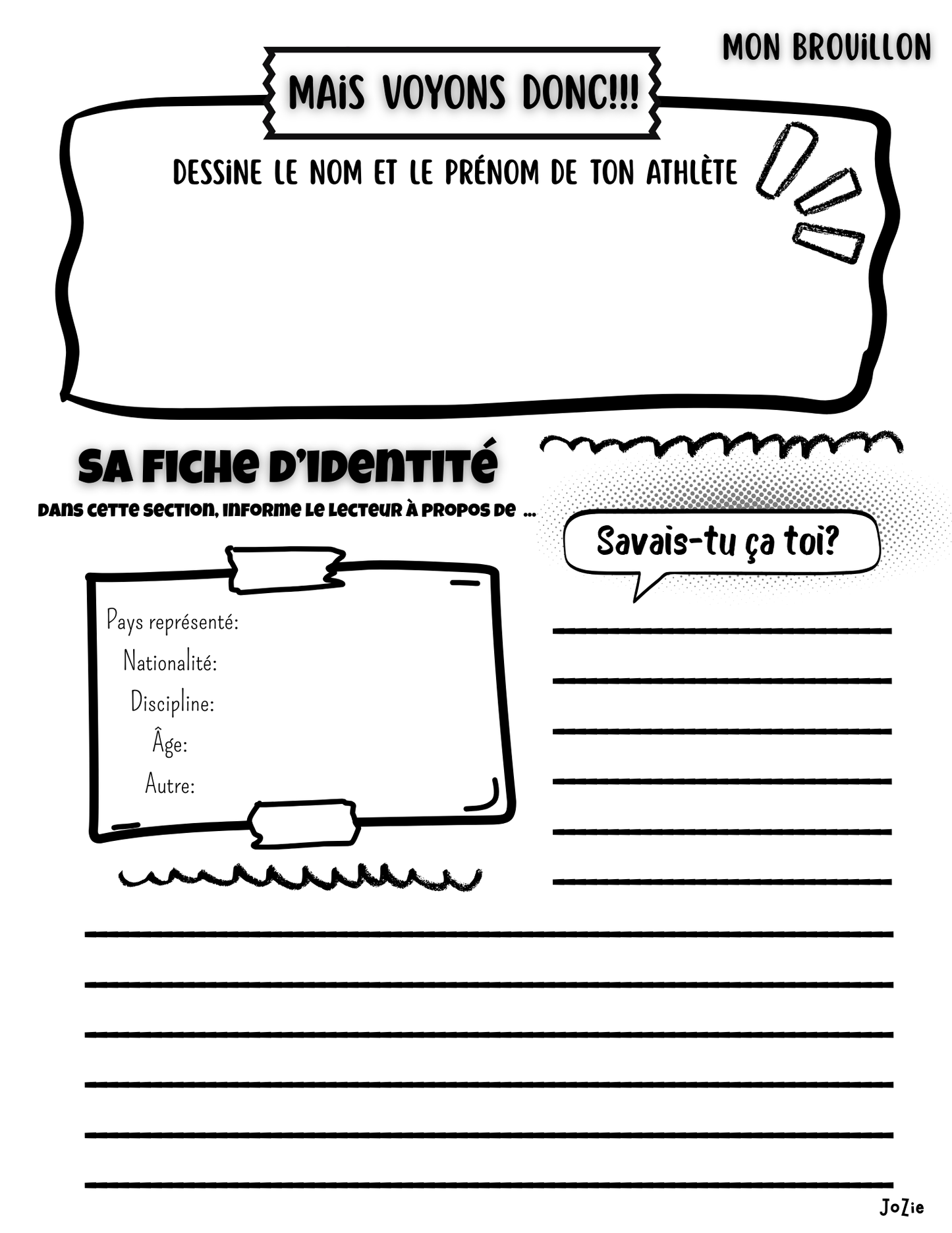 Mais voyons donc!!! Les Athlètes Canadiens - Recherche et écriture