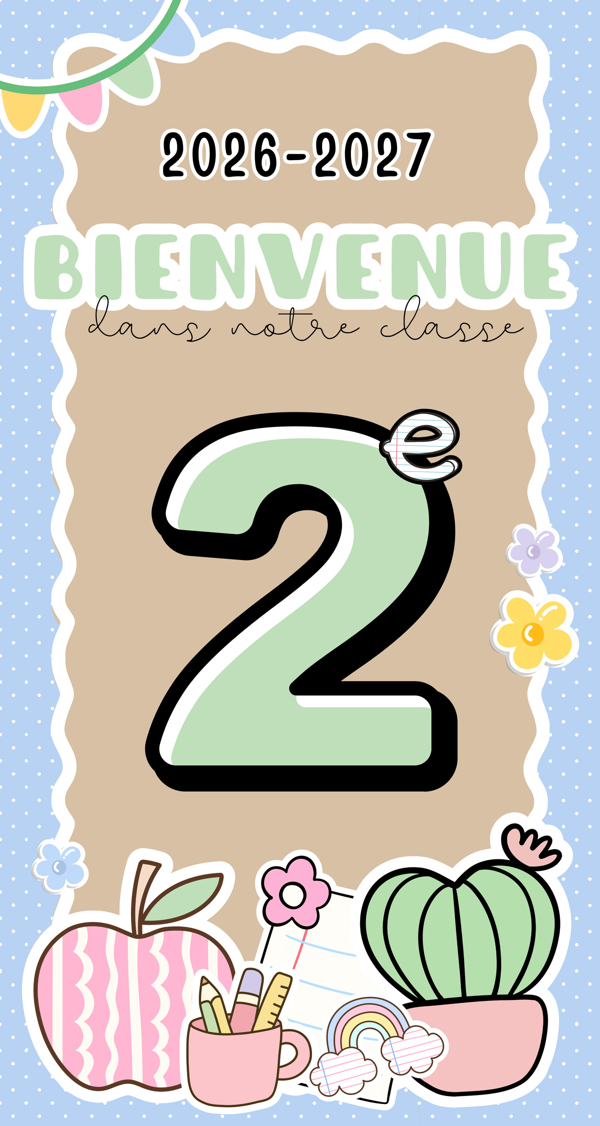 Banderoles de porte - primaire