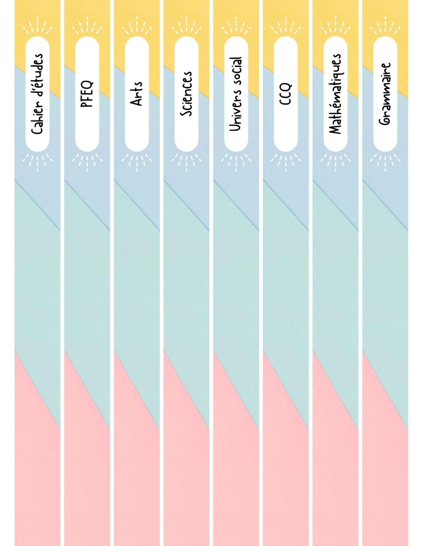 Ensemble d'affichage - Groovy Pastel