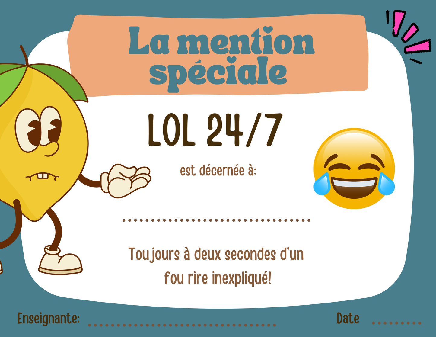 Mentions spéciales - Prix Citron