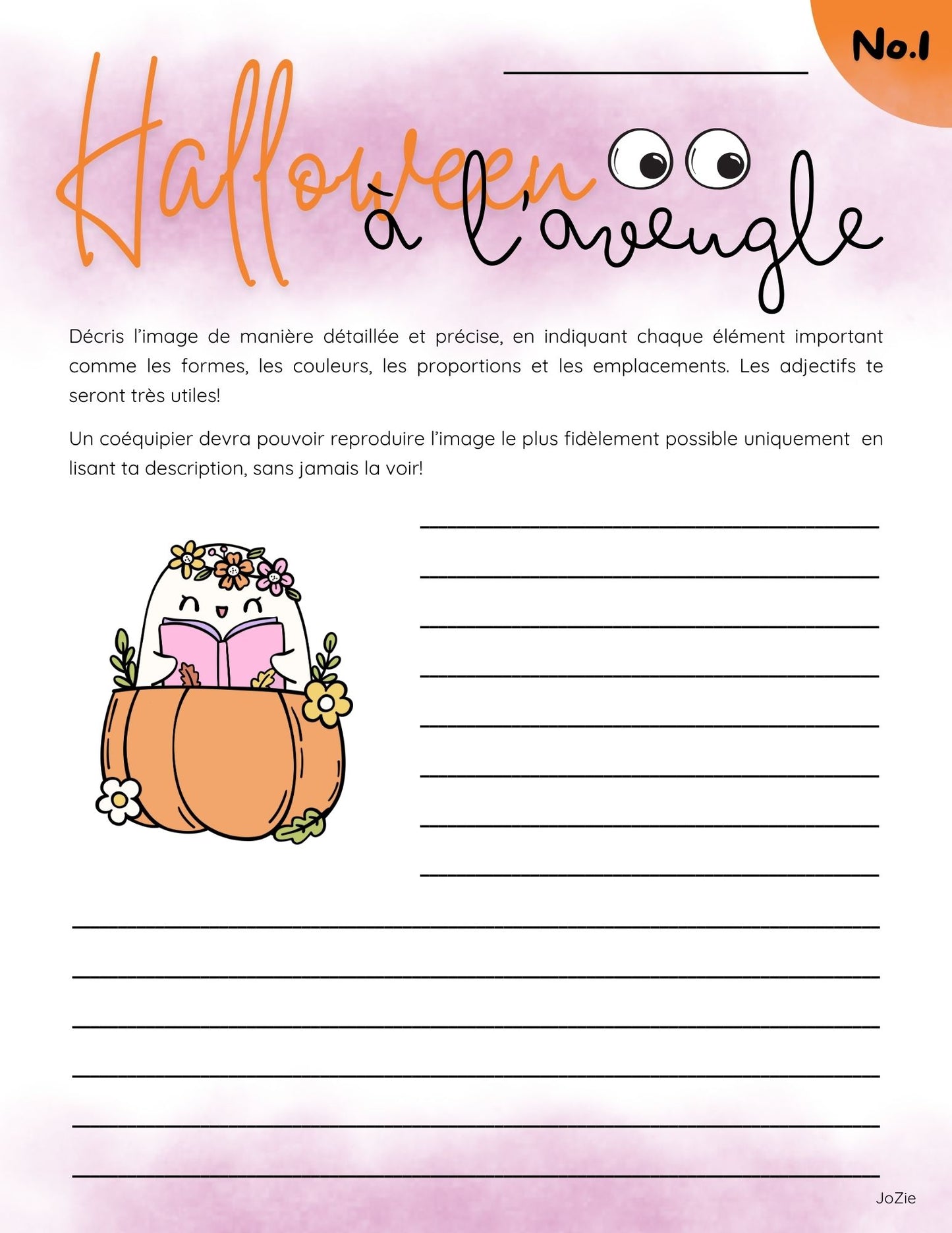 Écriture - Halloween à l'aveugle