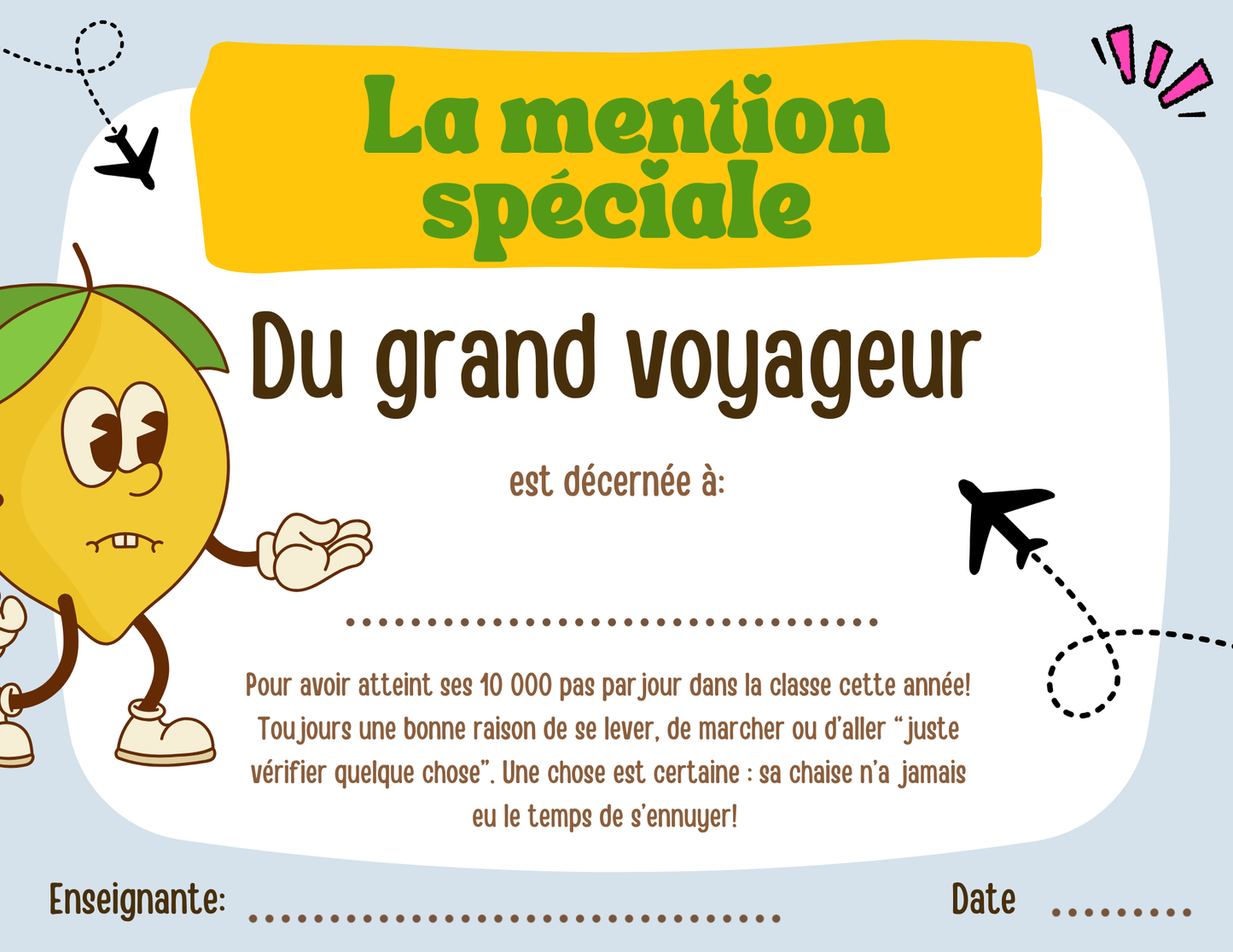 Mentions spéciales - Prix Citron