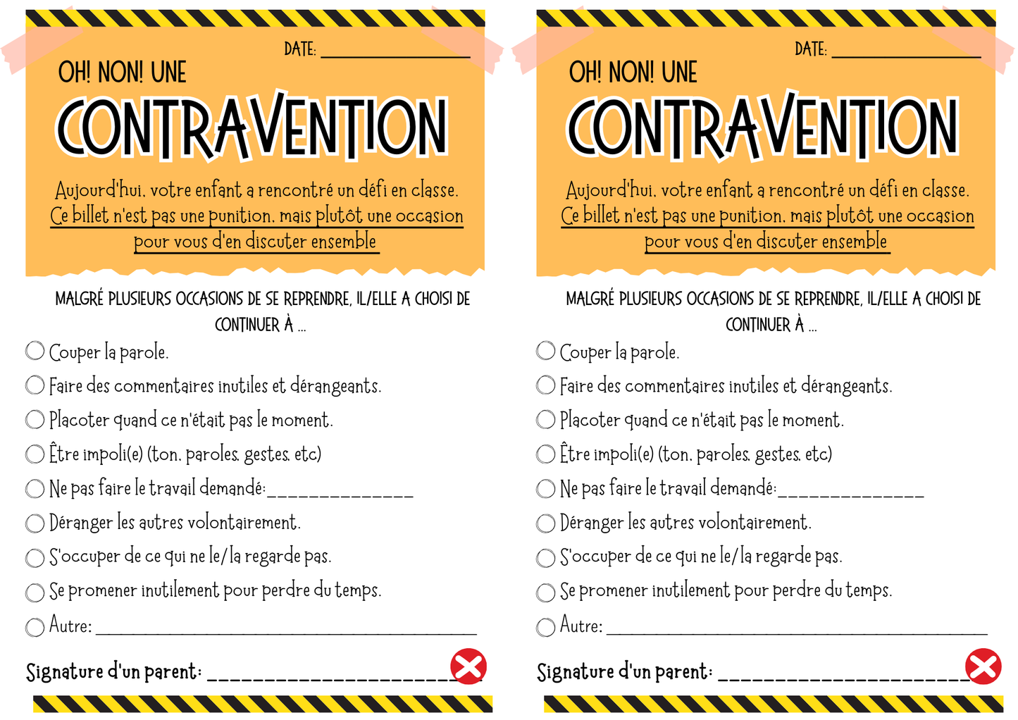 Gestion des comportements