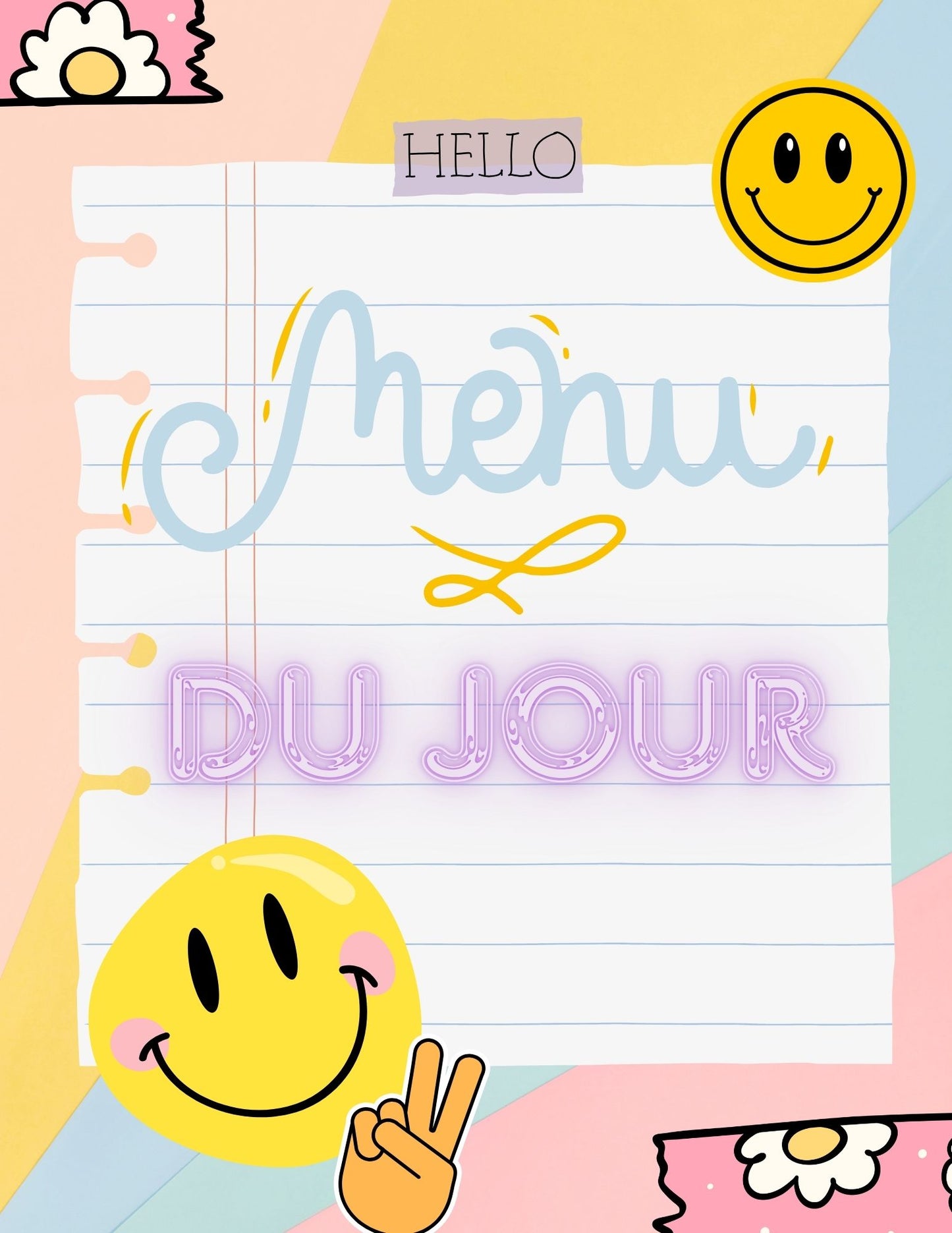 Ensemble d'affichage - Groovy Pastel