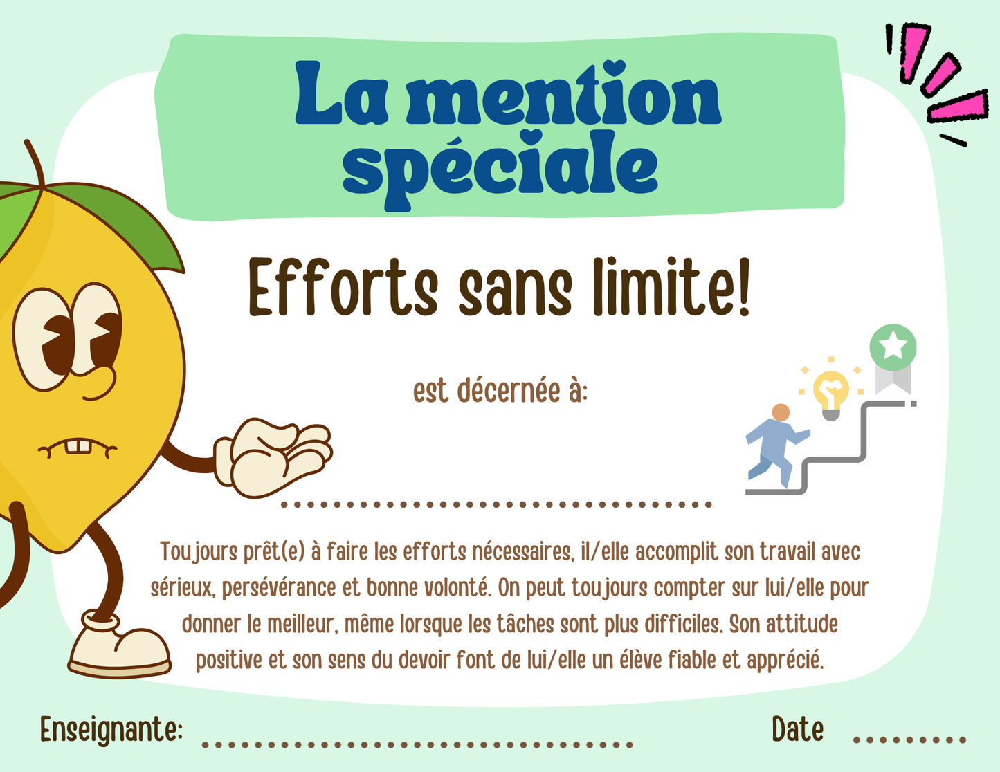 Mentions spéciales - Prix Citron