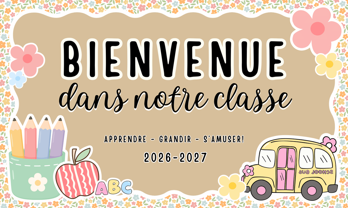 Banderoles Bienvenue 26-27