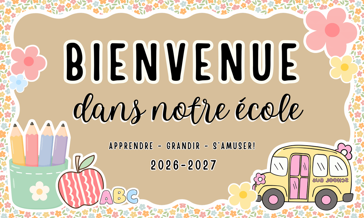 Banderoles Bienvenue 26-27