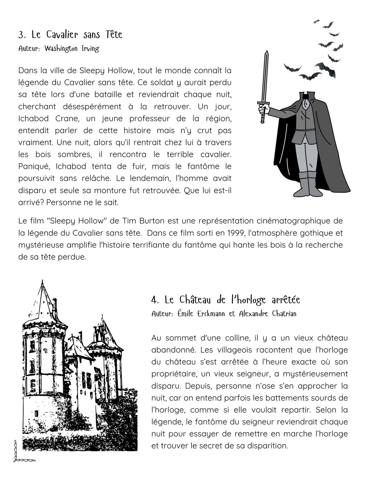 Comp. lecture - 4 légendes