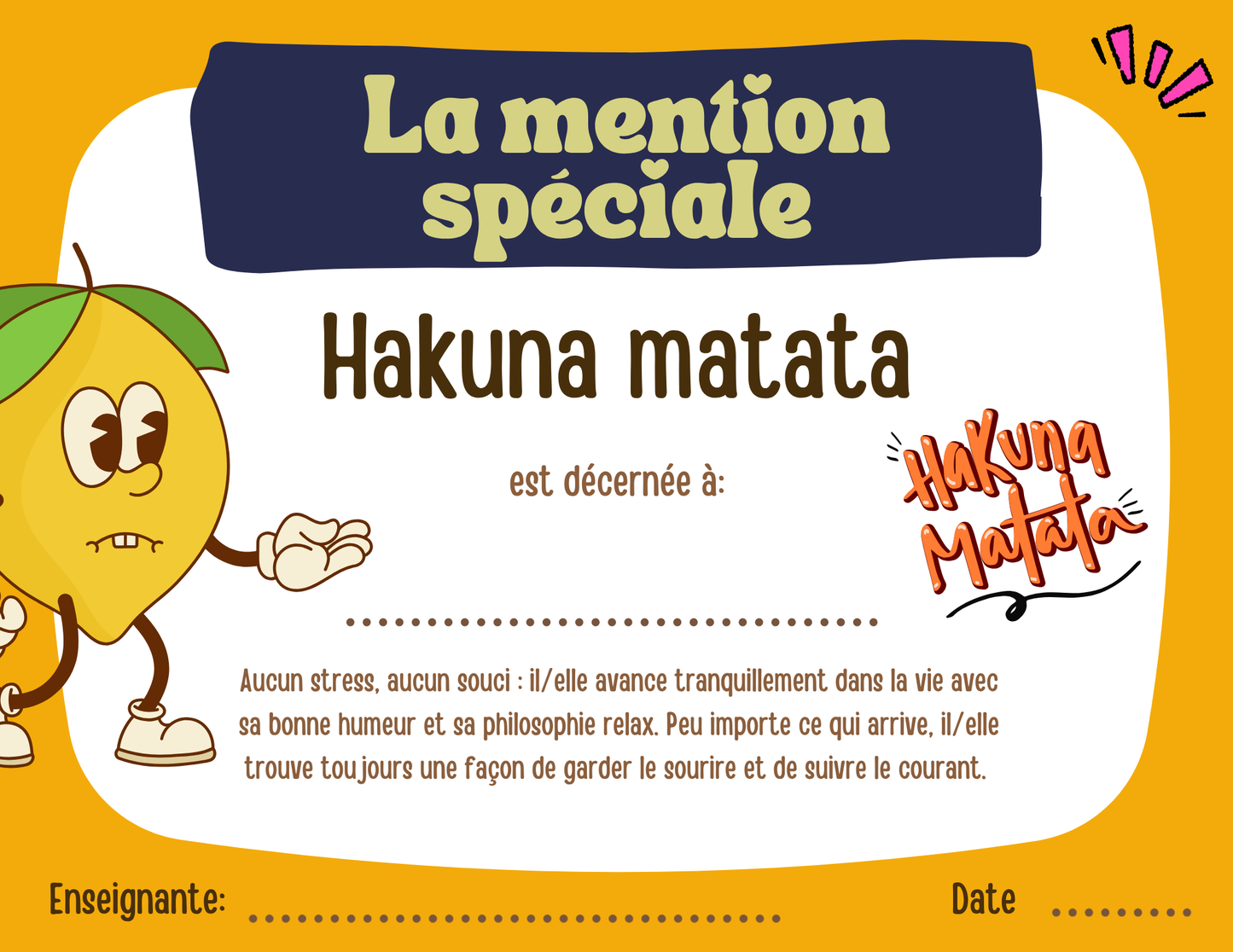 Mentions spéciales - Prix Citron
