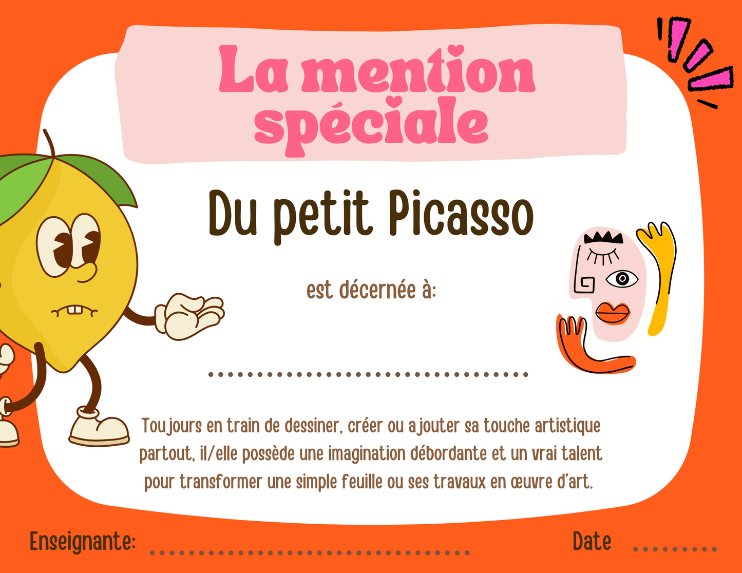 Mentions spéciales - Prix Citron