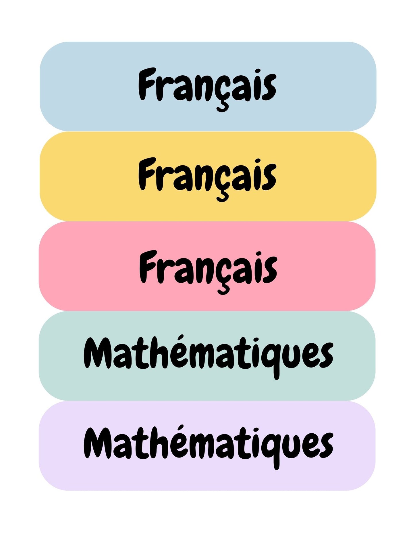 Ensemble d'affichage - Groovy Pastel
