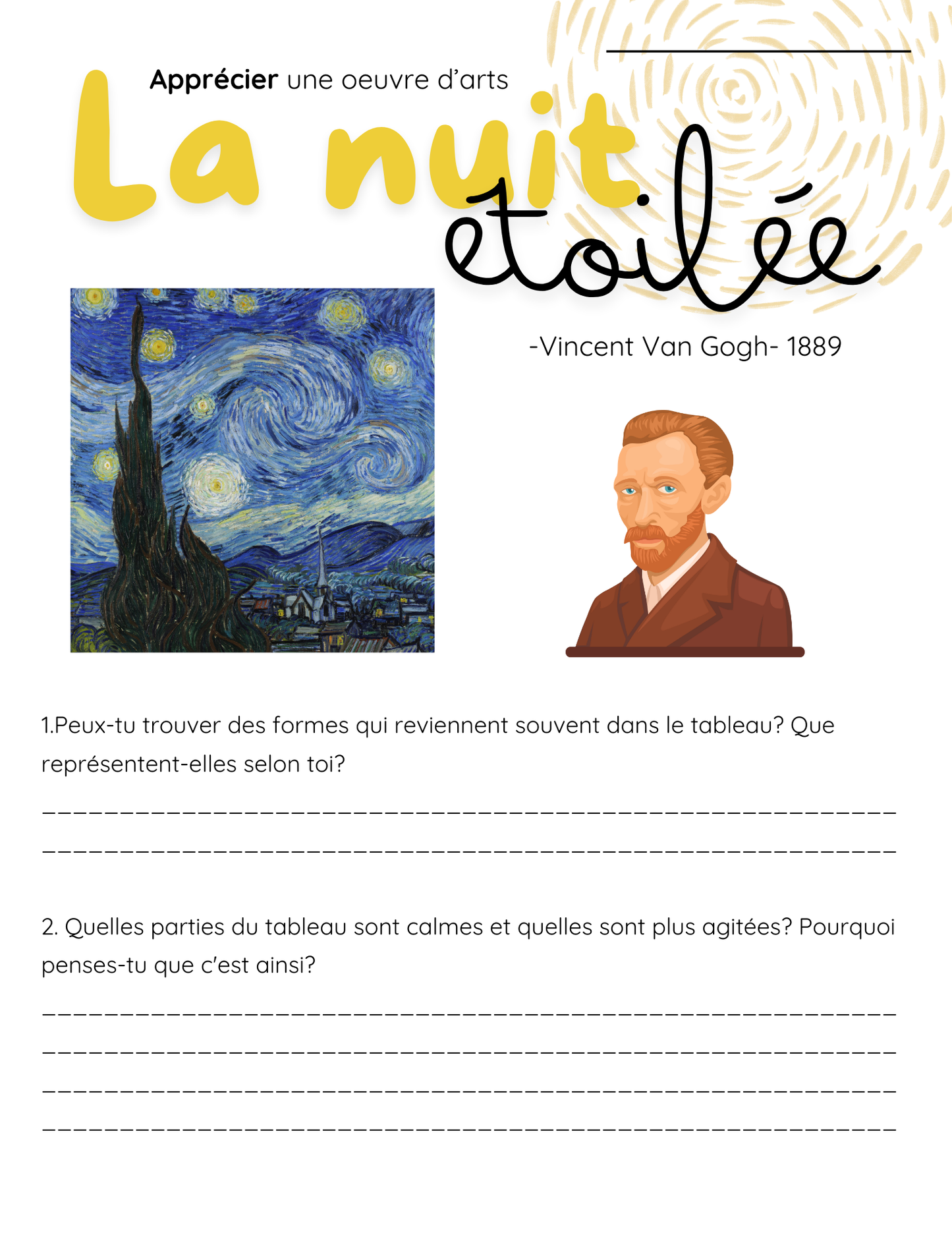 ARTS - Zoom sur le monde - Van Gogh