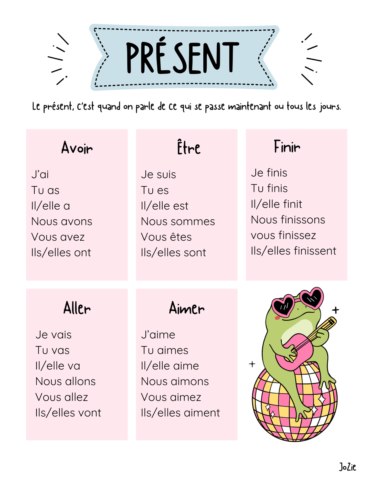 Cahier des verbes 3e année