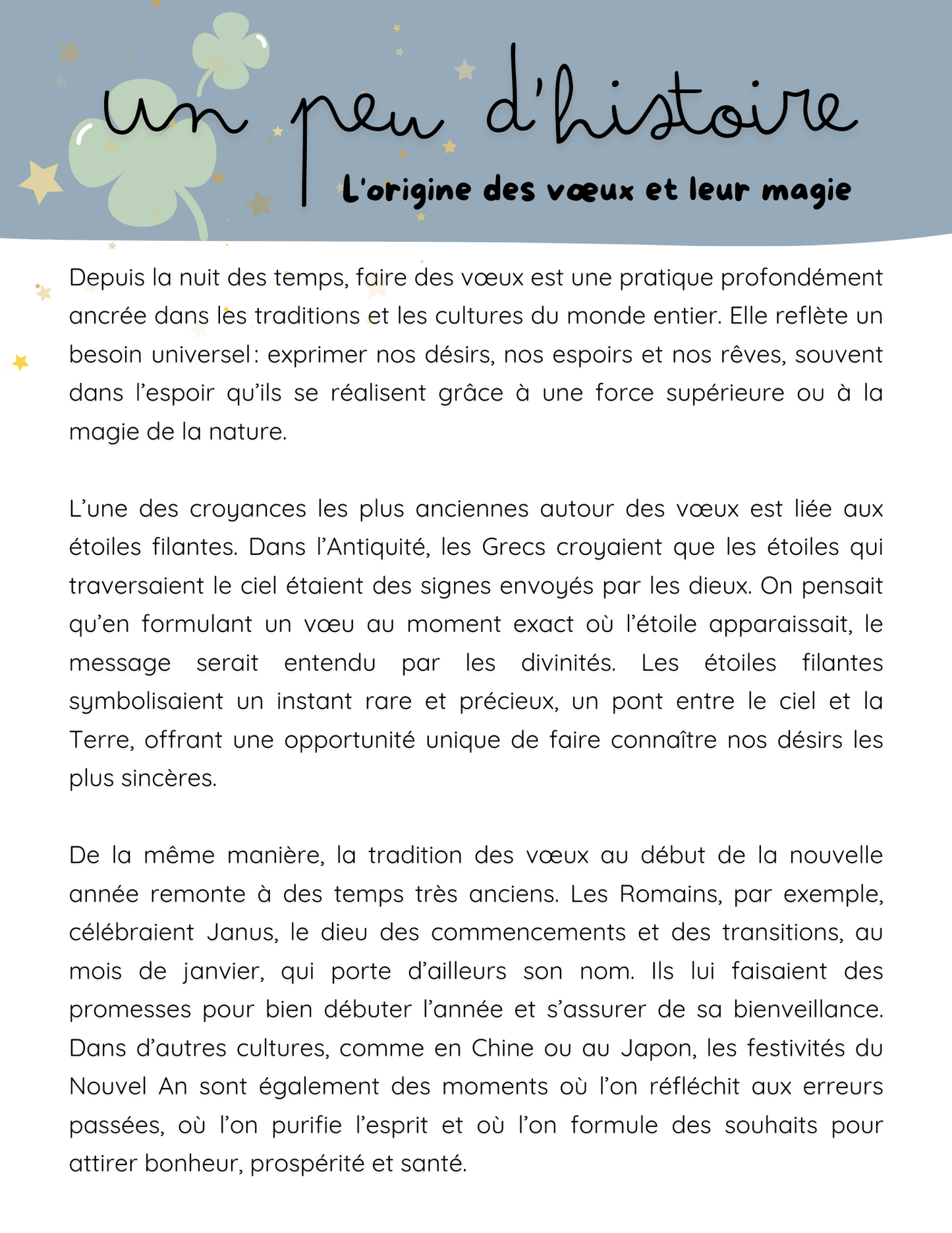 Les souhaits - CCQ nouvel an!