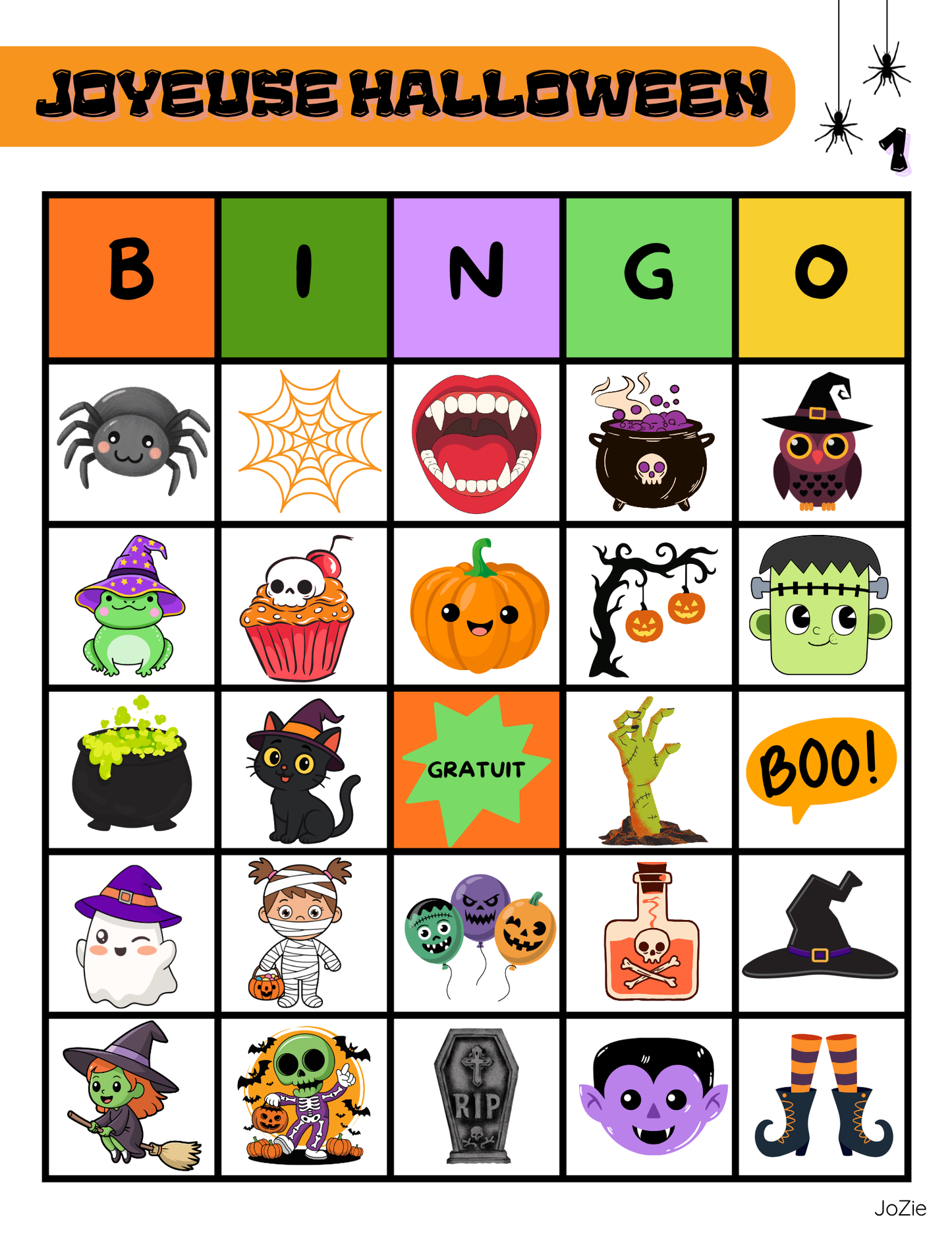Bingo interactif - HALLOWEEN