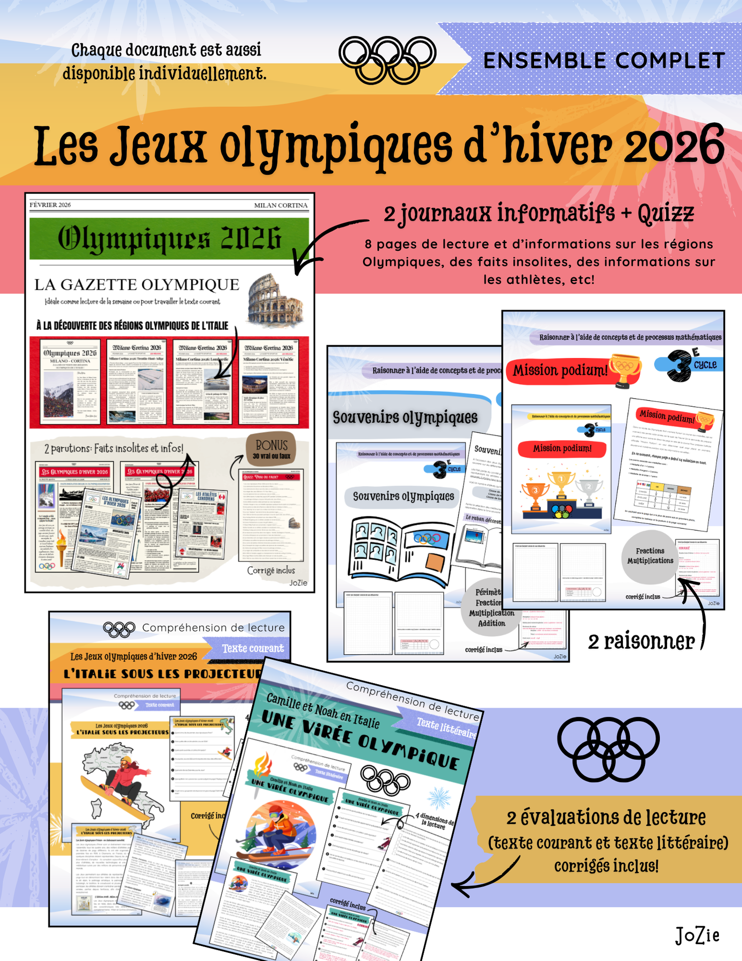 Jeux Olympiques 2026 - Ensemble complet!