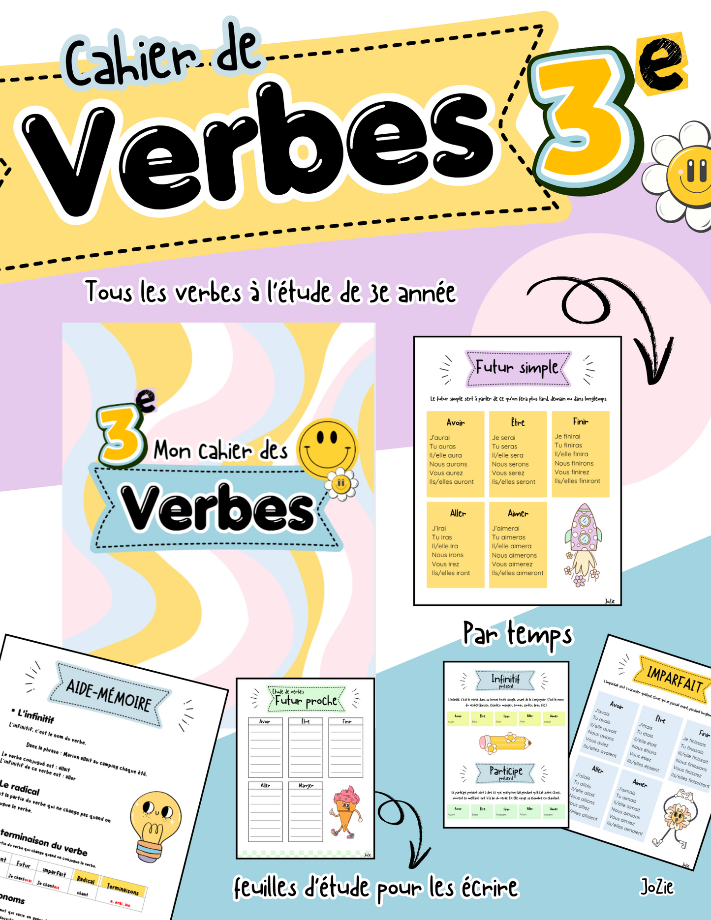Cahier des verbes 3e année
