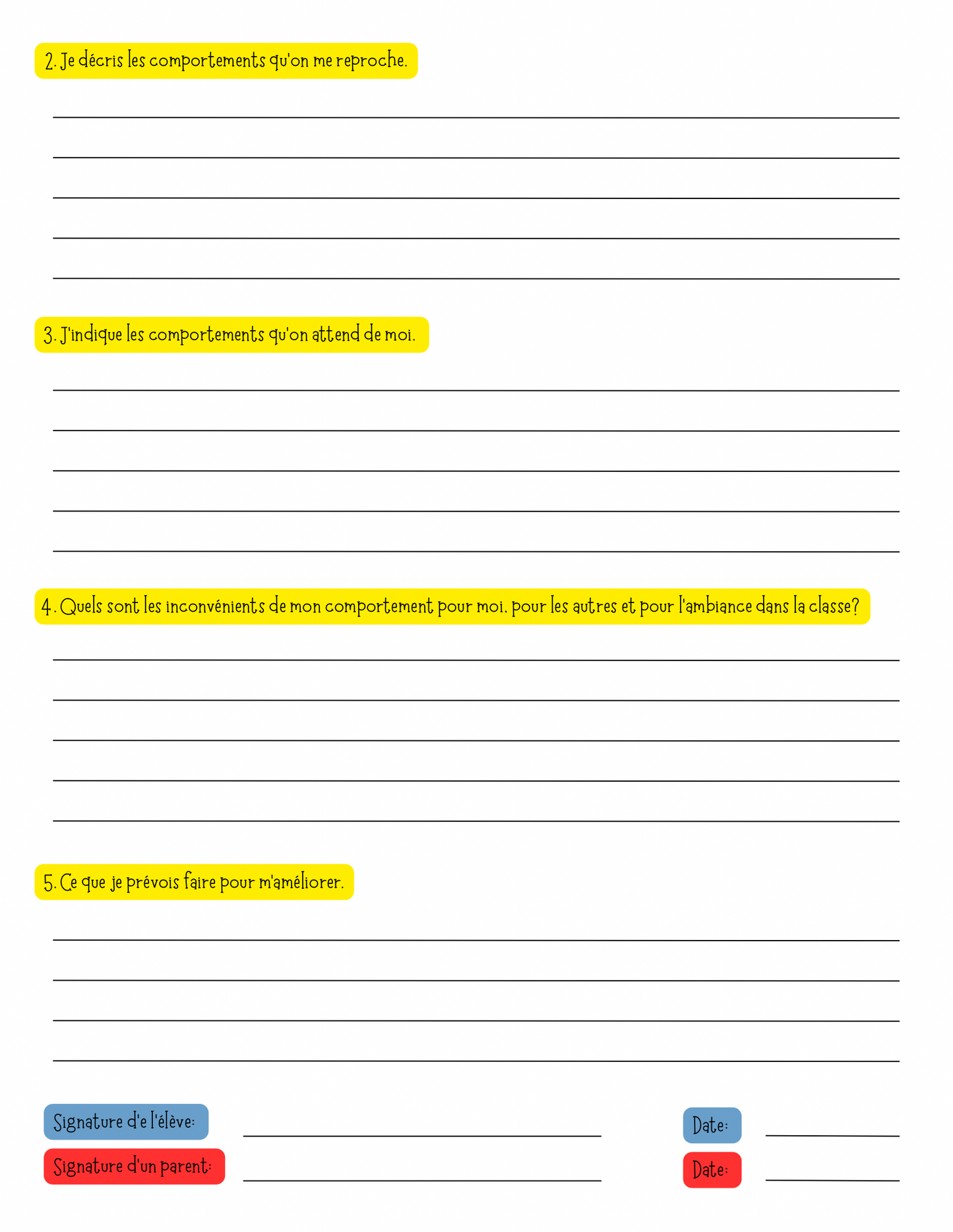 Gestion des comportements