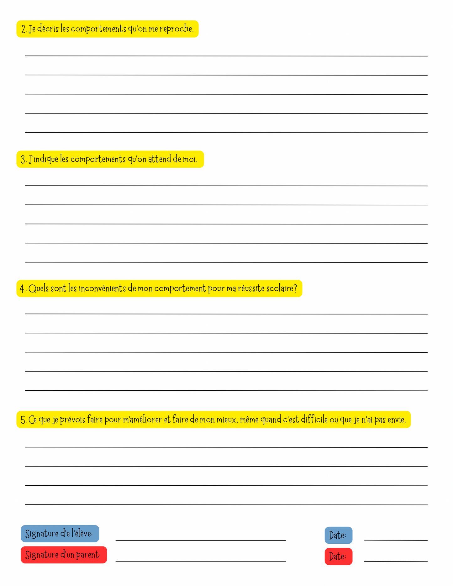 Gestion des comportements