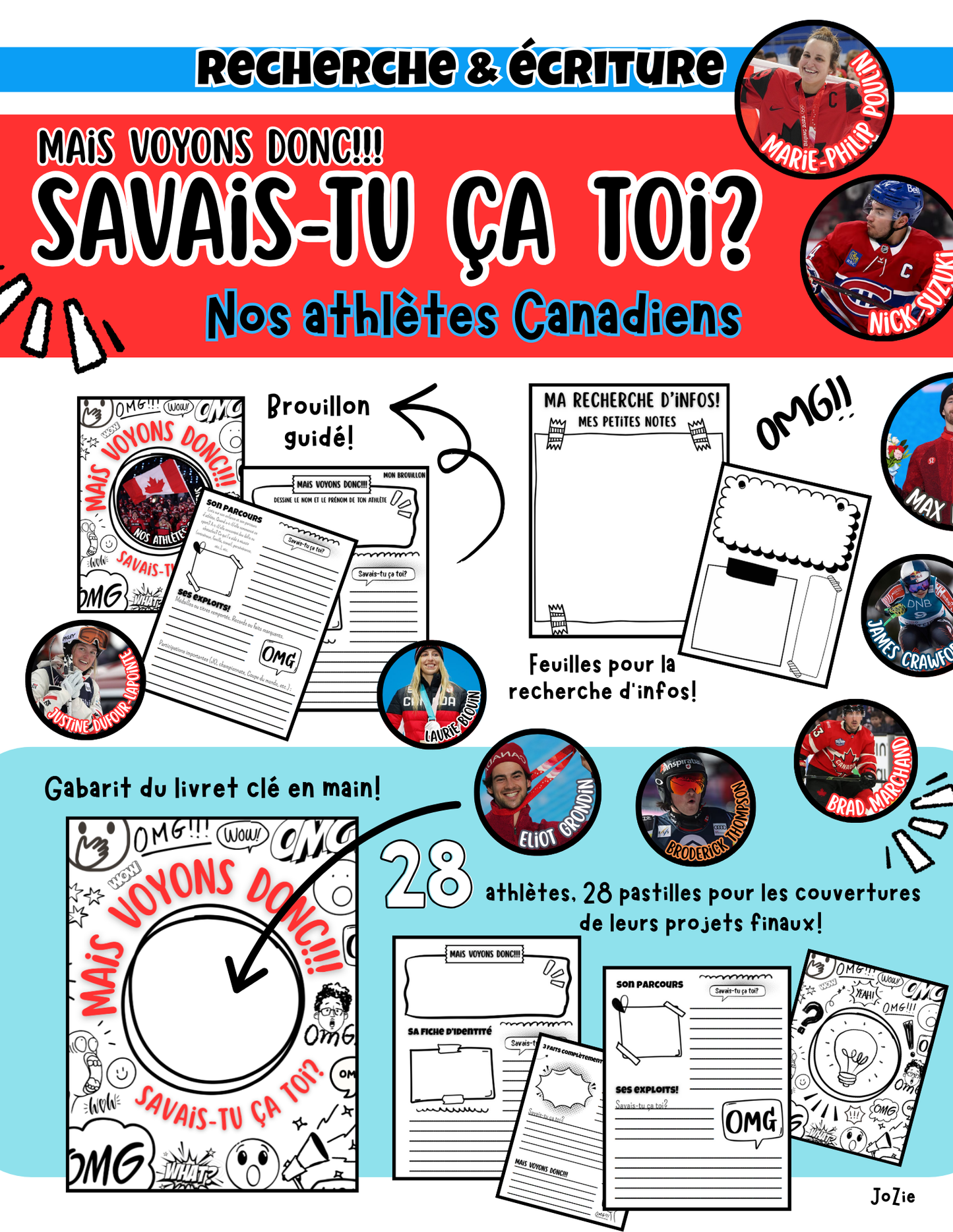 Mais voyons donc!!! Les Athlètes Canadiens - Recherche et écriture