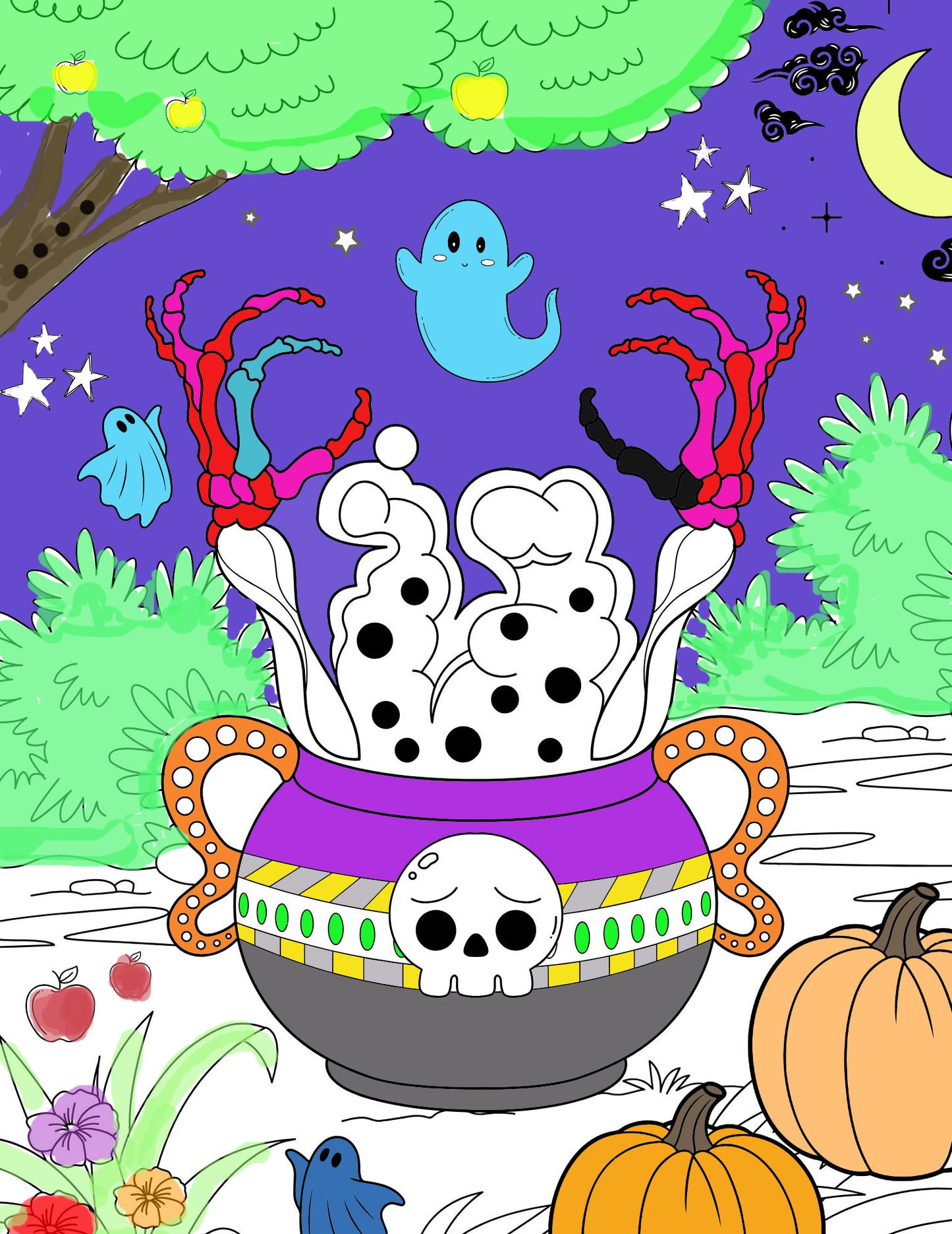 Lis et colorie - Halloween 3e cycle